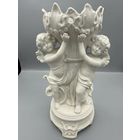 Красивая винтажная фарфоровая чаша для хранения херувимов сделано в Германии битая с Рубля