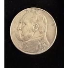 5 злотых 1936 г. Юзеф Пилсудский.  Польша. (2)  Серебро