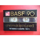 Аудиокассета BASF CHROMDIOXID SUPER II, хром. Идеальное состояние, из блока, в коллекцию.
