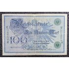 100 марок Германия 1908 г. (зелёная печать)