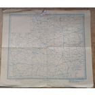 Карта. Белорусская ССР. 1954 г. 1:2000000.  35х40 см.