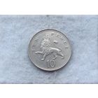 Werty71 Великобритания 10 пенсов 2007 Лев