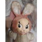 Заяц игрушка с резиновой мордочкой СССР