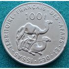 Французские афар и исса. 100 франков 1975 год  KM#19  Тираж: 400.000 шт