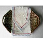 Кузнецов Конаково блюдо СУХАРНИЦА Хлеб да соль конец 19- начало XX века 29х35см