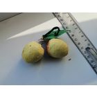 Елочные игрушки из ваты (папье-маше): слива