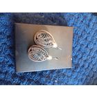 Серьги серебро фирмы Monet USA, распродажа коллекции, с рубля