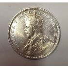 С рубля! 1 рупия 1919 яркий блеск Индия серебро