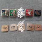 Значок мишка олимпийский, Олимпиада 80.Москва. цена за 1 значок.