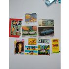 Вкладыши от жвачки, всякие разные