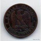 ФРАНЦУЗСКАЯ ИМПЕРИЯ. ВТОРАЯ ИМПЕРИЯ. 2 САНТИМА 1862 К. НЕЧАСТАЯ