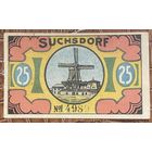 Нотгельд 25 пфеннигов 1921 год. Зуксдорф,. Веймарская республика
