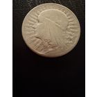 5 злотых 1933 г.  Польша. (1)  Ядвига.  Серебро. ЛЮКС