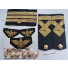 Комплект на китель морского/речного флота СССР. 3-й помощник капитана