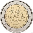 2 евро 2021 Финляндия Журналистика UNC из ролла