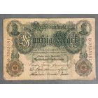 Банкнота 50 марок 1910 год. Германская империя.