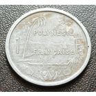 Французская Полинезия 1 франк, 1975    ( 1-7-6 )