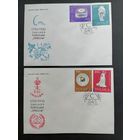 Польша 1990 Три КПД с полной серией марок "200 лет фарфоровой мануфактуре в Хмелеве (Cmielow)" (спецгашение) Mi.3288-3293 каталог 2.00 евро