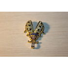 Металлическая подвеска "Жук", с вставками, размер 6*4 см.