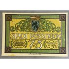 Нотгельд , 75 пфеннигов,  Пёсснек 1921 год. Веймарская республика