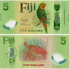 Фиджи 5 долларов образца 2025 года UNC pw125 серия АВ