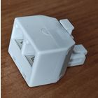 Переходник тлф 6Р4С штекер-2 гнезда 3 шт. с 1 рубля