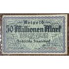 Банкнота 50 миллионов марок 1923 год. Дрезден. Веймарская республика