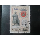 Мозамбик, колония Португалии, 1963. Памятник Васко де Гама, герб города Мозамбик