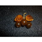 С Рубля!!Янтарная Брошь Вишни Старая Германия (SBM) 20-40-ые