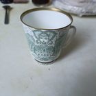 Редчайшая кофейная кружка Царь-птица Берегиня ЛФЗ форма Майская 1 сорт костяной фарфор