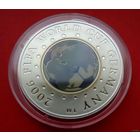 ТОРГ! Чемпионат мира по футболу 2006 года. Германия! 20 рублей! 2005! Серебро! ВОЗМОЖЕН ОБМЕН!