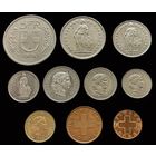 10 МОНЕТ ШВЕЙЦАРИИ БЕЗ ПОВТОРОВ