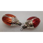 Игрушка ёлочная Жук, стекло. СССР