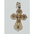 Крестик серебро 925 пробы . С камушками .