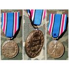Медаль "Польша своему защитнику 1918-1921 г." Бронза. С  лентой.