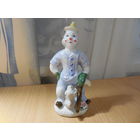 Фарфоровая статуэтка.  Клоун.