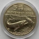 Словакия 5 евро 2025 г. Дунайский лосось