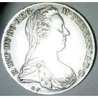 АВСТРИЯ 1 талер 1780 год "МАРИЯ ТЕРЕЗИЯ" серебро - aUNC! - ШТЕМПЕЛЬНЫЙ БЛЕСК!