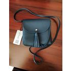 Сумка кросс-боди синяя, новая, экокожа