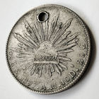 8 реалов 1897 г. Мексика. Мо. A.M. Серебро 0.900