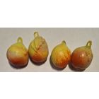 Елочные мини игрушки Яблоко из теребовлянского набора Малютка