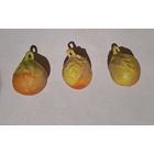 Елочные мини игрушки Яблоко из теребовлянского набора Малютка