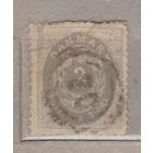 1875 год Дания Королевский герб  лот 7 Цена менее 3 % по курсу 3 р