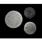 3 МОНЕТЫ РП 1627 г. (6 ГРОШЕЙ, ГРОШ, ТЕРНАР Г. ЛОБЖЕНИЦА) СИГИЗМУНД III (1587-1632)