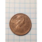 1 пенни Великобритания 1976 год