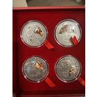 Серия Три мушкетера- 4 монеты по 20 рублей 2009г.