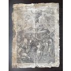 Старинная гравюра Преображение Христа 19 век