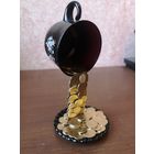 Денежная чашка. Панно из монет.