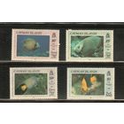 Кайманы-1990(Мих.631-635) , **   ,  Морская  Фауна , Рыбы (полная серия)