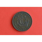 Великобритания 1/2 пенни 1955 с 1 руб